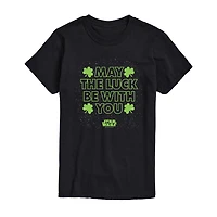 Mens Crew Neck Short Sleeve Regular Fit Star Wars Big and Tall Graphic T-Shirt