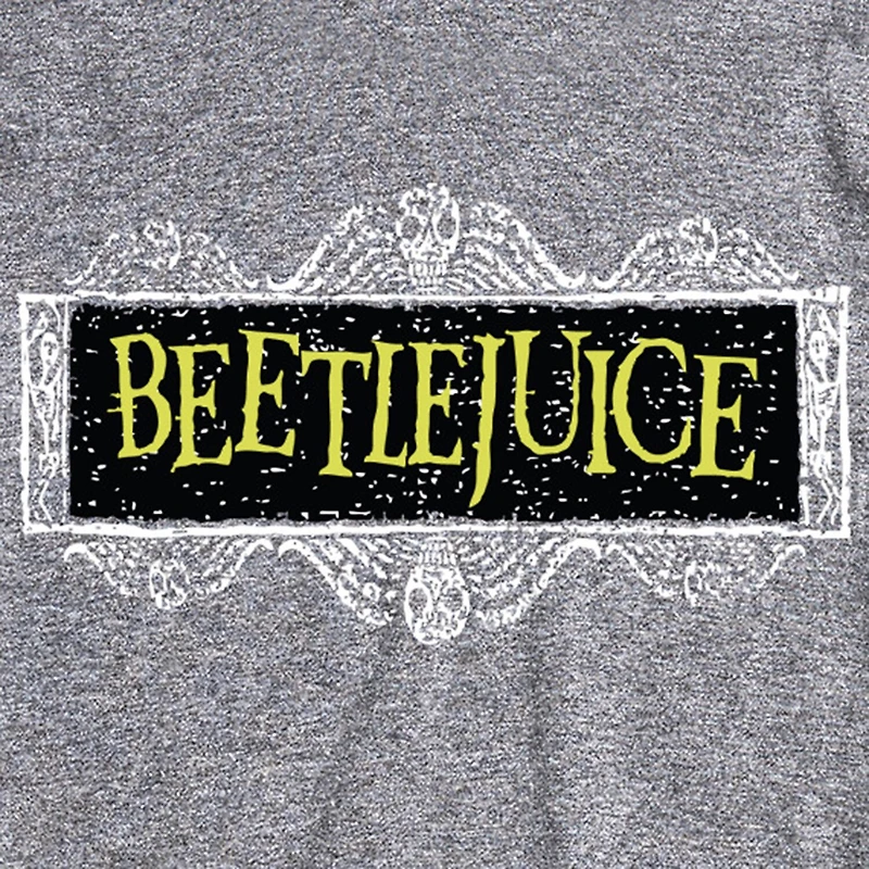 Mens Crew Neck Short Sleeve Regular Fit Beetlejuice Big and Tall Graphic T-Shirt