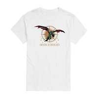 Mens Crew Neck Short Sleeve Regular Fit Big and Tall Graphic T-Shirt