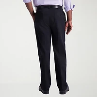 Haggar Iron Free Premium Khaki Mens Classic Fit Pleated Pant