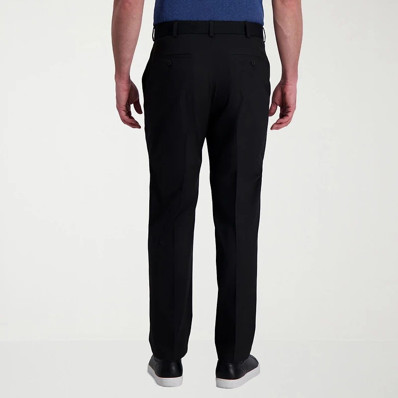 Haggar Cool Right Performance Flex Mens Classic Fit Flat Front Pant