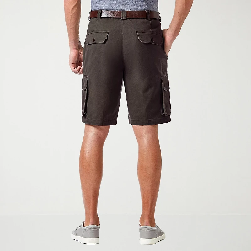 Haggar Stretch Comfort Cargo Tech Mens 10" Fabric Short
