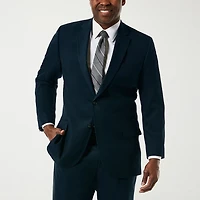 Haggar JMH Premium Stretch Sharkskin Mens Stretch Fabric Classic Fit Big and Tall Suit Jacket