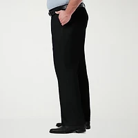 Haggar Premium Comfort Expandable Waist Mens Classic Fit Big and Tall Dress Flat Front Pant
