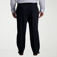 Haggar Iron Free Premium Khaki Mens Classic Fit Big and Tall Flat Front Pant