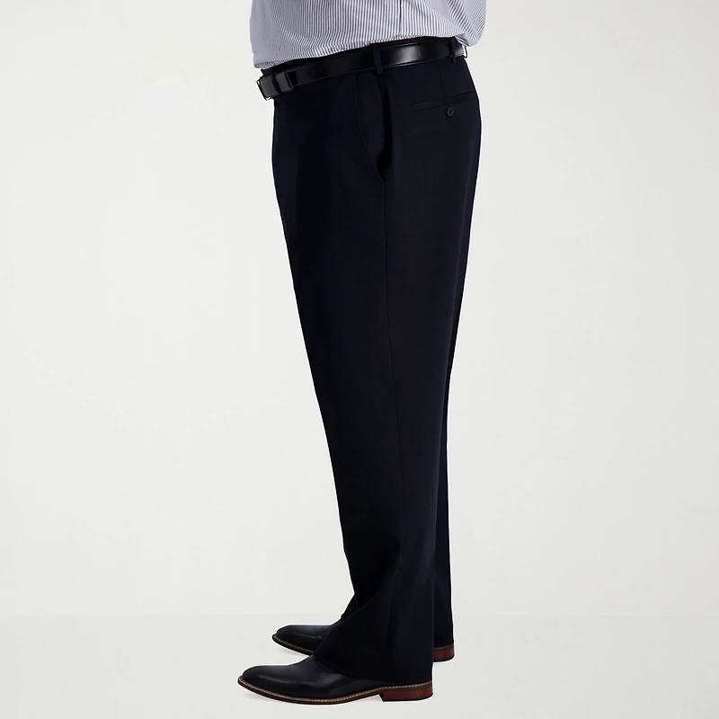 Haggar Iron Free Premium Khaki Mens Classic Fit Big and Tall Flat Front Pant