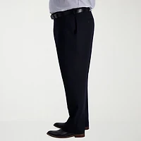 Haggar Iron Free Premium Khaki Mens Classic Fit Big and Tall Flat Front Pant