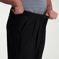 Haggar Cool Right Performance Flex Mens Classic Fit Big and Tall Pleated Pant