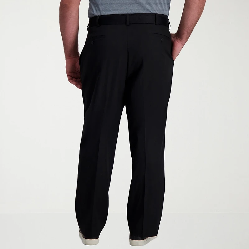 Haggar Cool Right Performance Flex Mens Classic Fit Big and Tall Flat Front Pant