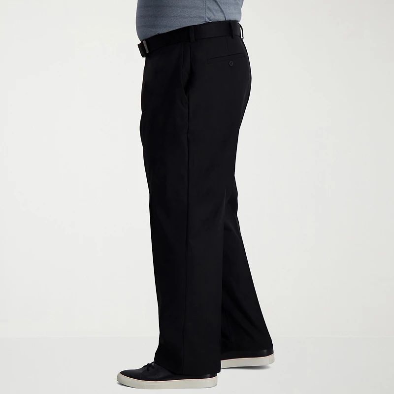 Haggar Cool Right Performance Flex Mens Classic Fit Big and Tall Flat Front Pant