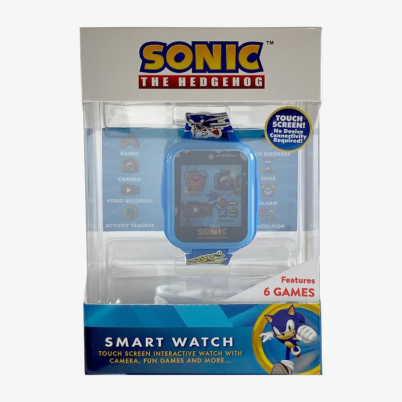 Sonic the Hedgehog Boys Multicolor Smart Watch Snc4492mjc