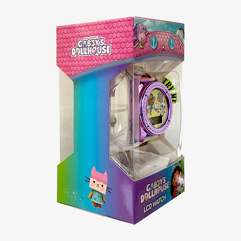 Gabby's Dollhouse Girls Digital Multicolor Strap Watch Gab4151jc