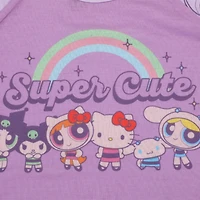Little & Big Kid Girls Hello Kitty Powerpuff Round Neck Short Sleeve 2-pc. Pajama Set