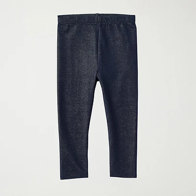 Okie Dokie Denim Baby Girls Knit Skinny Full Length Leggings