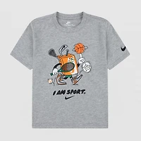 Nike Little Boys Crew Neck Short Sleeve Regular Fit Graphic T-Shirt