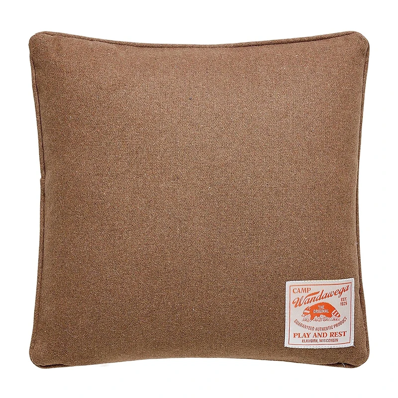 Makers Collective Camp Wandawega Hunting Dog Needlepoint Square Throw Pillow