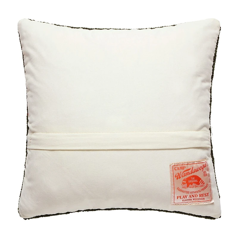 Makers Collective Camp Wandawega Wood Duck Hook Square Throw Pillow