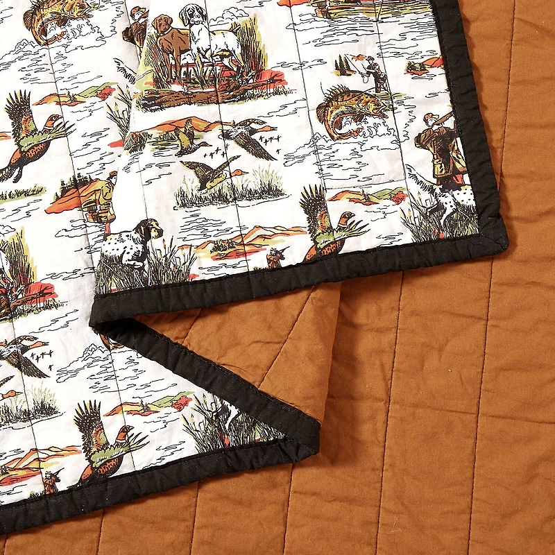 Makers Collective Camp Wandawega Sportsmens Reversible Quilt Set