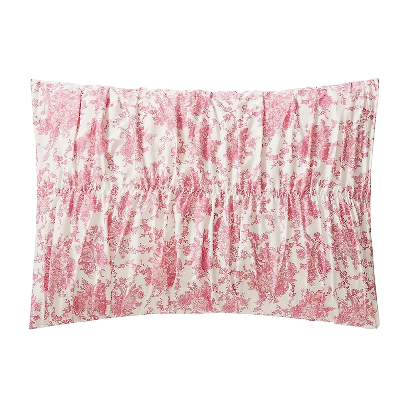 JUNK GYPSY Fancy Toile Ruched Reversible Comforter Set