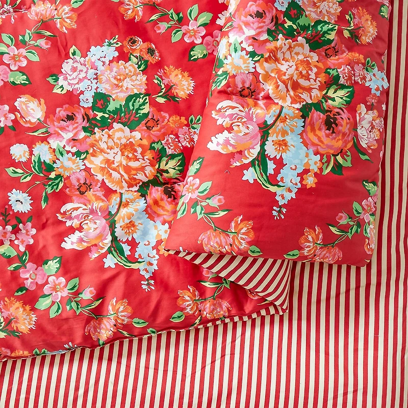 JUNK GYPSY Garden Society  Sateen Reversible Comforter Set