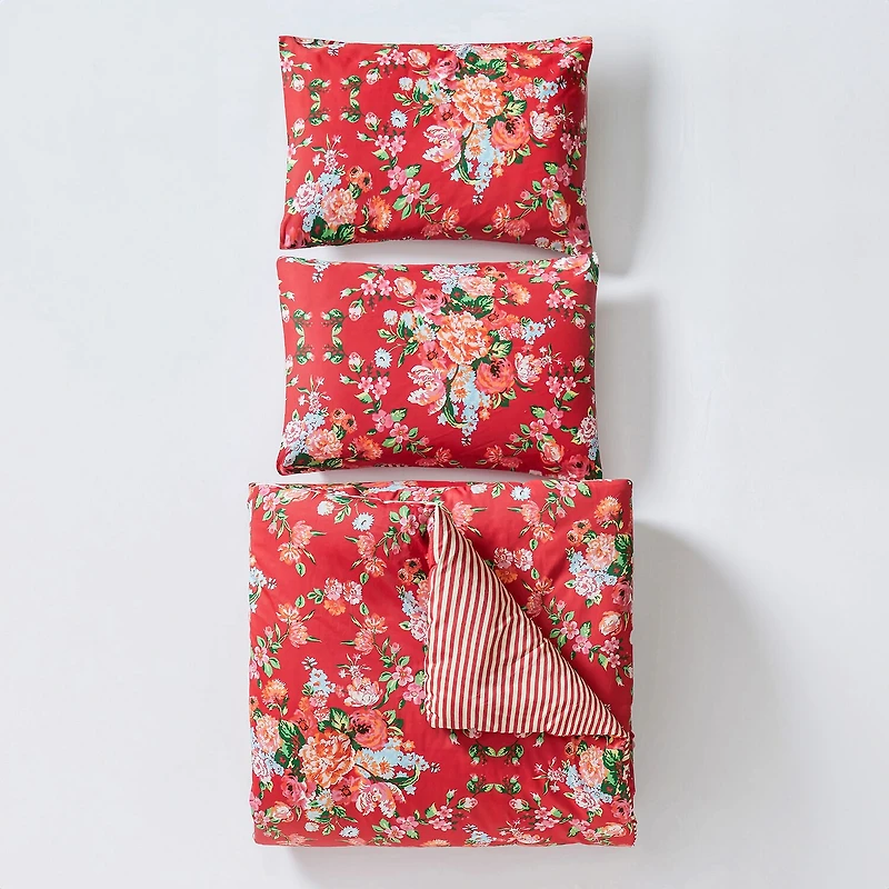 JUNK GYPSY Garden Society  Sateen Reversible Comforter Set