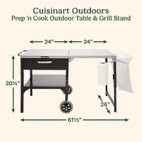 Cuisinart Outdoors Prep 'N Cook Table and Grill Set