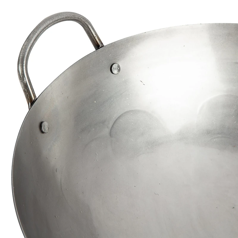 Cuisinart Outdoors Carbon Steel Hammered 14" Round Wok