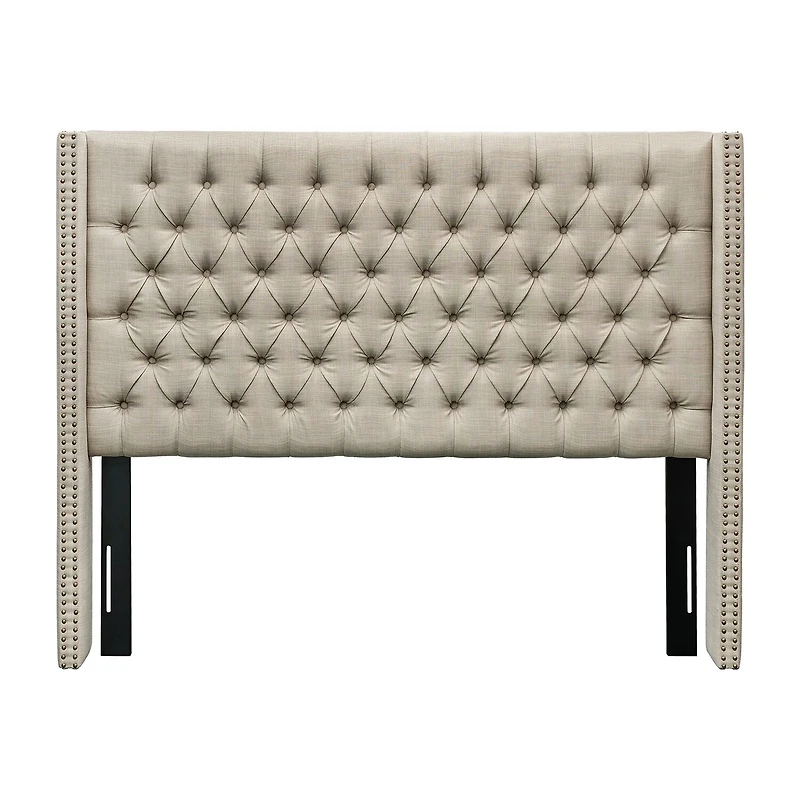 Madison Park Baldwin Queen Upholstered Tufted Headboard