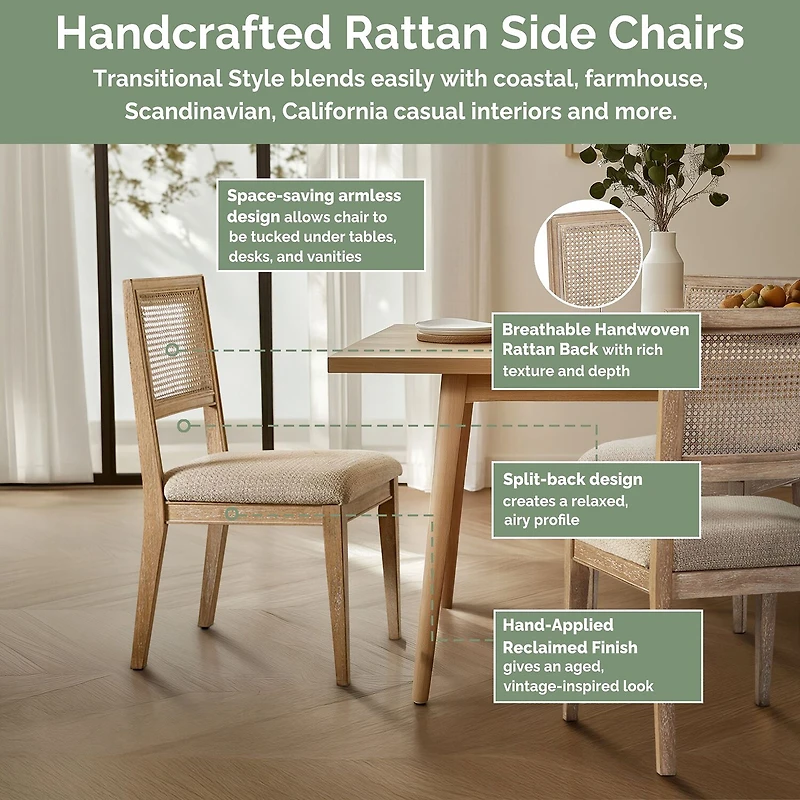 INK+IVY Kelly 2-pc. Upholstered Dining Chair