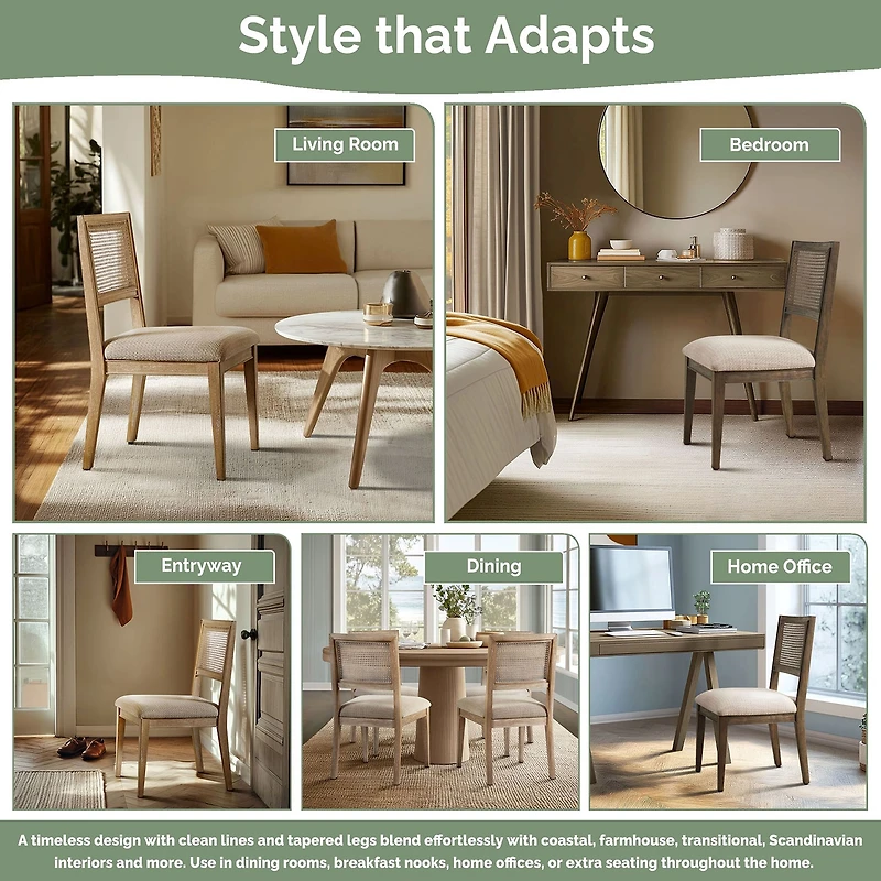 INK+IVY Kelly 2-pc. Upholstered Dining Chair