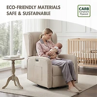 Madison Park Curved Slope-Arm Recliner