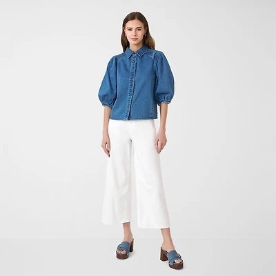 RM Rebecca Minkoff Womens Mid Rise Wide Leg Jean