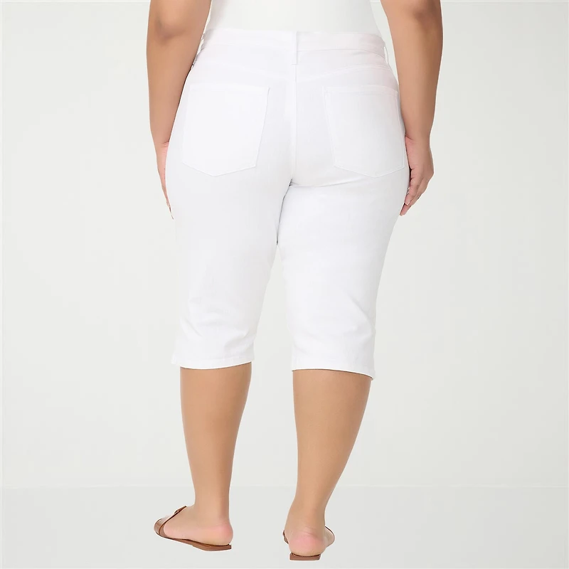 Gloria Vanderbilt Womens Plus Capri Jean