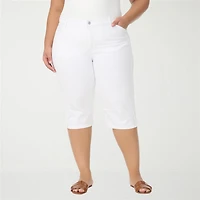 Gloria Vanderbilt Womens Plus Capri Jean