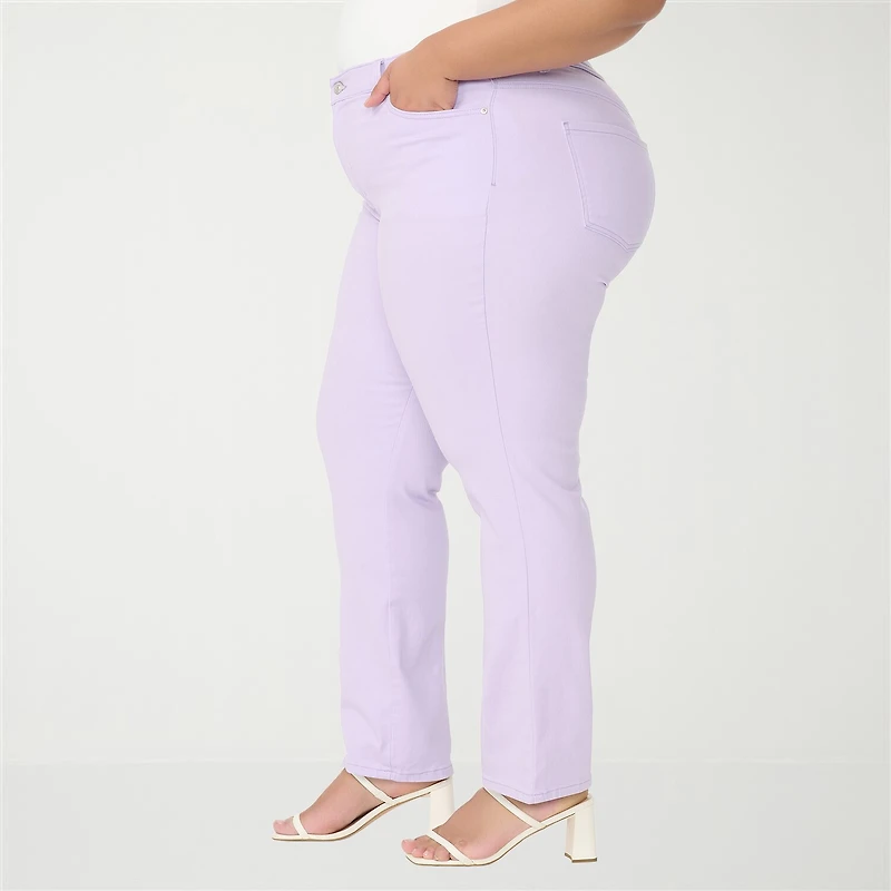 Gloria Vanderbilt Amanda Womens Plus High Rise Stretch Fabric Tapered Leg Jean