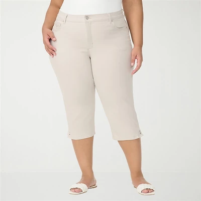 Gloria Vanderbilt Amanda Womens Plus Capri Jean