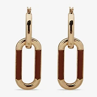 Worthington Womens 31.4mm Hoop Earrings