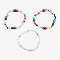Bijoux Bar Womens 3-pc. Beaded Bracelet Set
