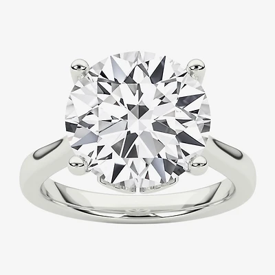 Grown Gorgeous (F / Vs2) Womens 4 1/2 CT. T.W. Lab White Diamond Platinum Round Solitaire Engagement Ring