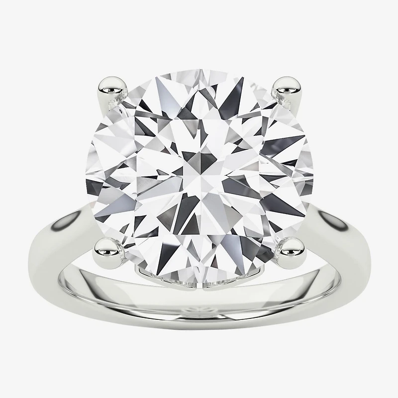 Grown Gorgeous (F / Vs2) Womens 5 5/8 Ct. T.W. Lab White Diamond Platinum Round Solitaire Engagement Ring