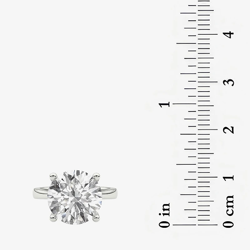 Grown Gorgeous (F / Vs2) Womens 5 5/8 Ct. T.W. Lab White Diamond Platinum Round Solitaire Engagement Ring