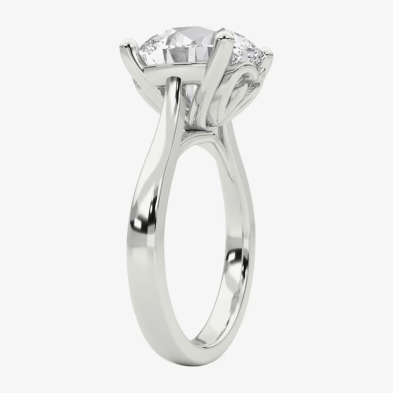 Grown Gorgeous (F / Vs2) Womens 5 5/8 Ct. T.W. Lab White Diamond Platinum Round Solitaire Engagement Ring