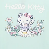 Little & Big Kid Girls Crew Neck Short Sleeve Regular Fit Hello Kitty Graphic T-Shirt