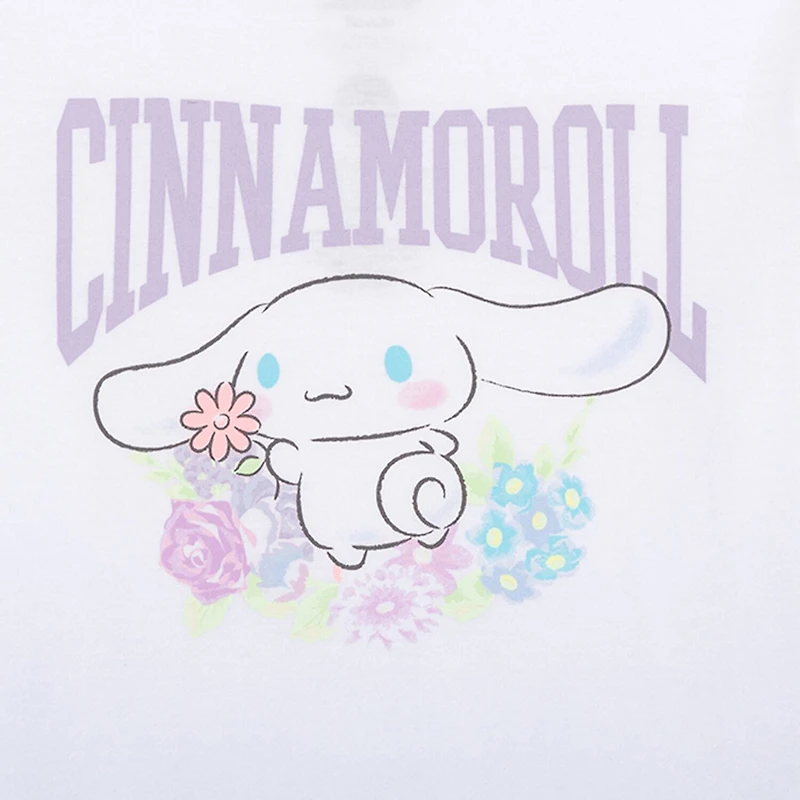 Little & Big Kid Girls Crew Neck Short Sleeve Regular Fit Cinnamoroll Graphic T-Shirt
