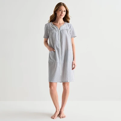Adonna Womens Short Sleeve Mid Length Robe