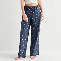 Arizona Womens Juniors Poplin Pajama Pants