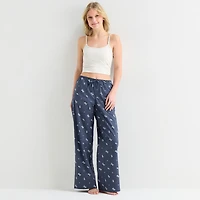 Arizona Womens Juniors Poplin Pajama Pants