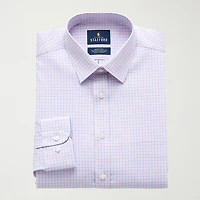 Stafford Smart Tech Mens Regular Fit Stretch Fabric Wrinkle Free Long Sleeve Dress Shirt