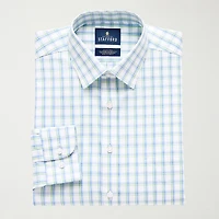 Stafford Smart Tech Mens Regular Fit Stretch Fabric Wrinkle Free Long Sleeve Dress Shirt
