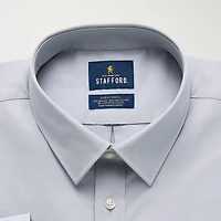 Stafford Big And Tall Advanced Performance Sweat Repel Mens Long Sleeve Dress Shirt